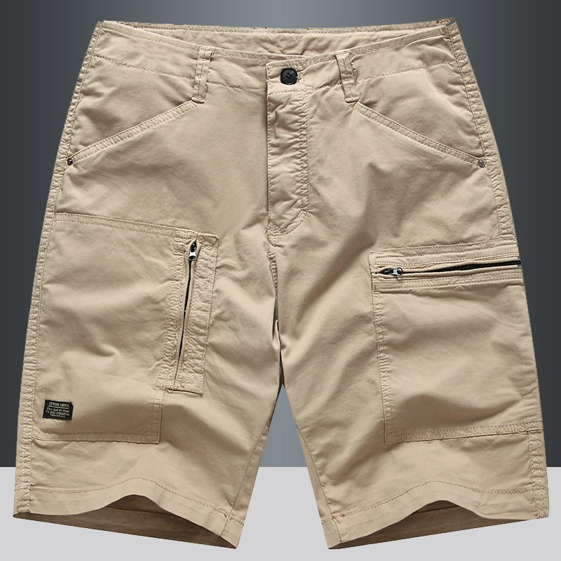 Pantalones cortos cargo hombre rectos con bolsillos