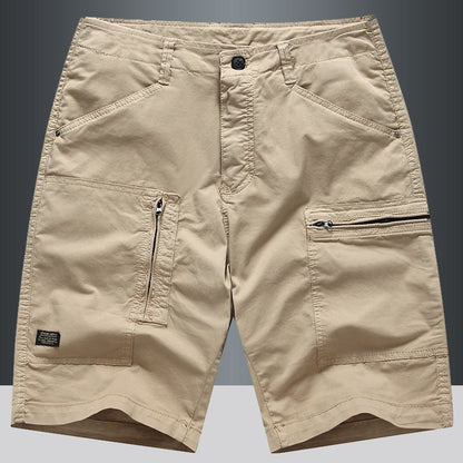 Pantalones cortos cargo hombre rectos con bolsillos