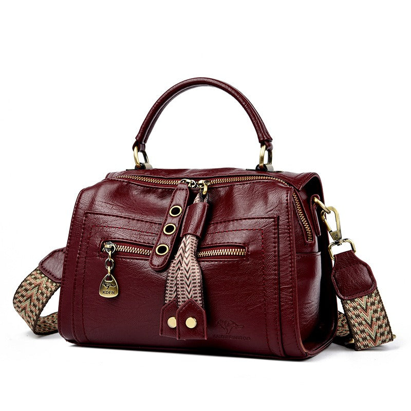 Bolso Bandolera Mujer Cuero Imitación Moderno