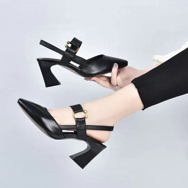 Sandalias Mujer Cómodas Tacón Bajo Elegantes - Vestiria