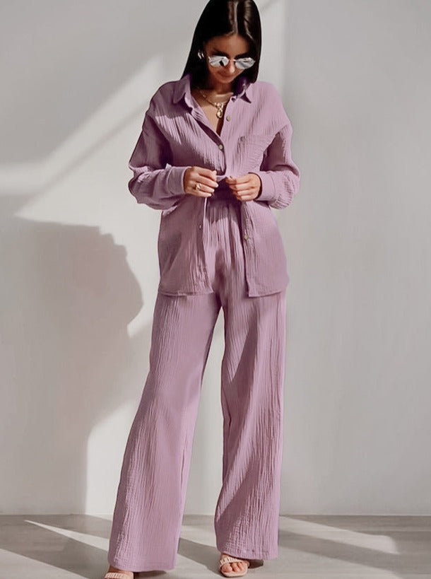 Pijama Femenino de Crepé Cálido