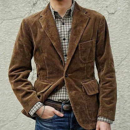 Chaqueta Pana Hombre Clásica