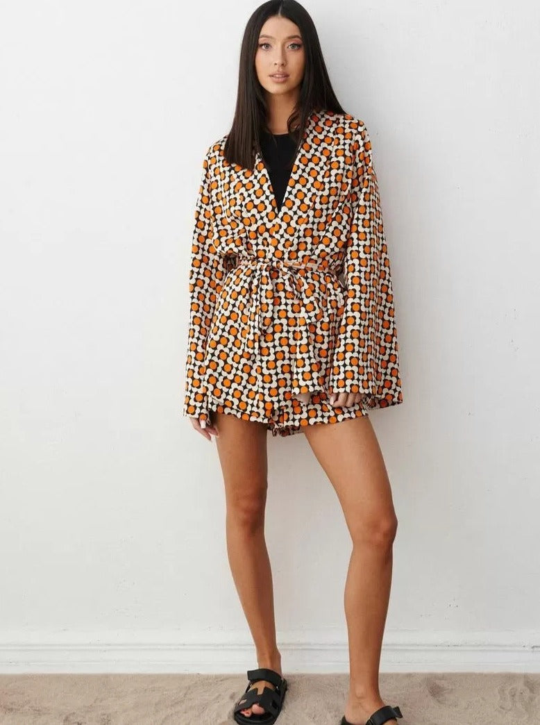 Traje Deporte Estampado Cuadros Mujer