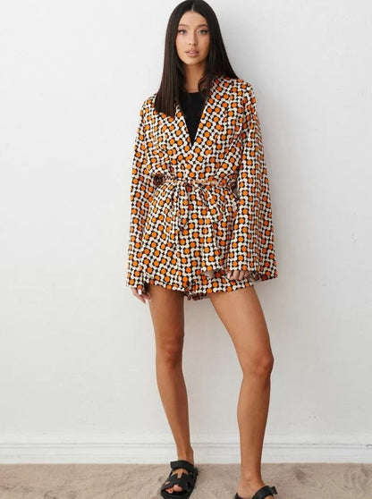 Traje Deporte Estampado Cuadros Mujer