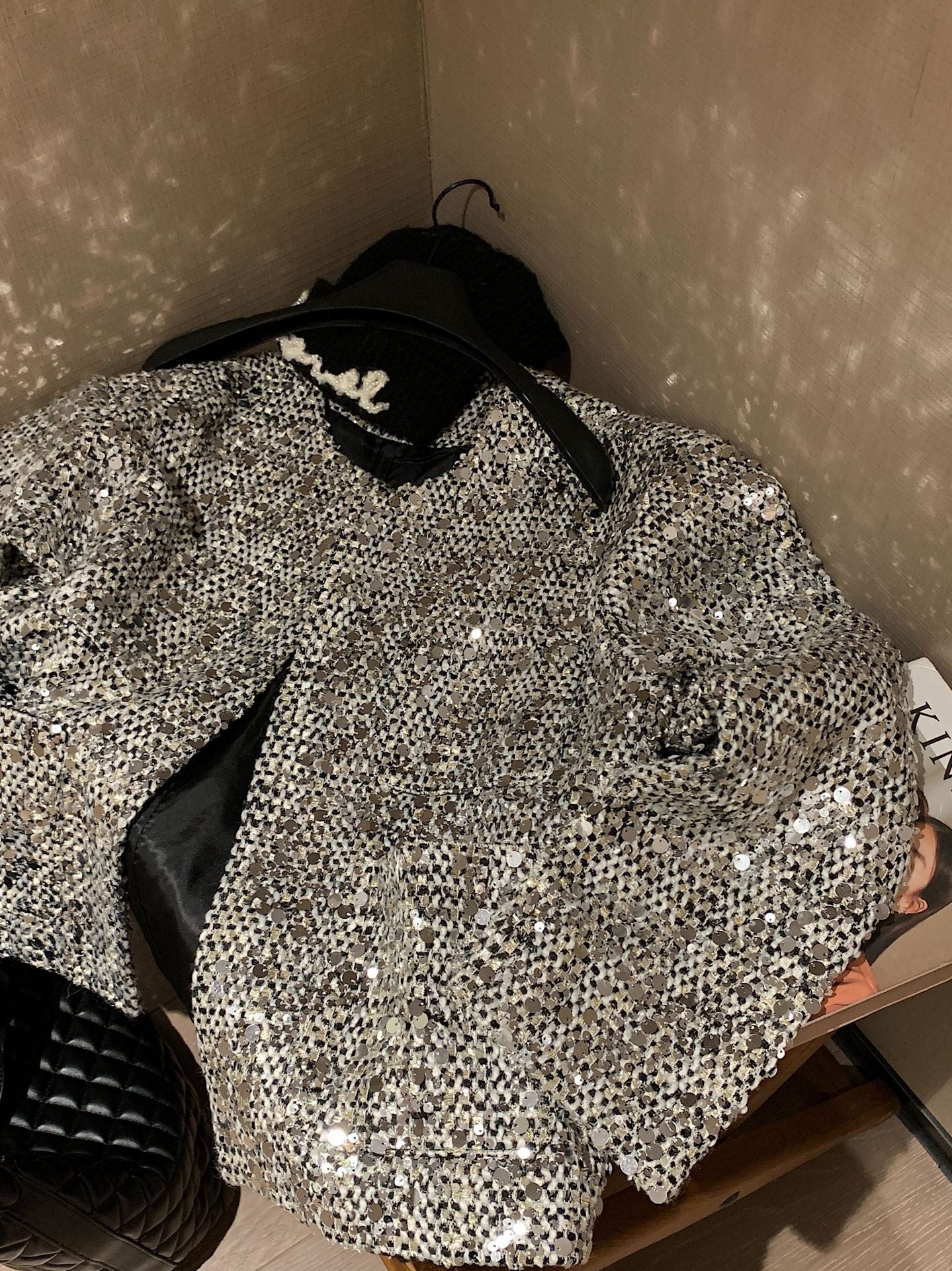 Chaquetilla de Lentejuelas Brillantes Mujer