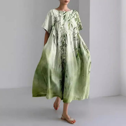 Vestido Largo Floral Estampado Mujer