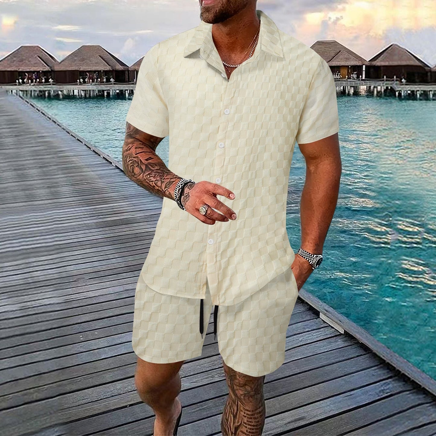 Polo Hombre Clásico con Shorts Coordina