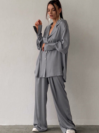 Pijama Femenina Manga Larga Cómoda