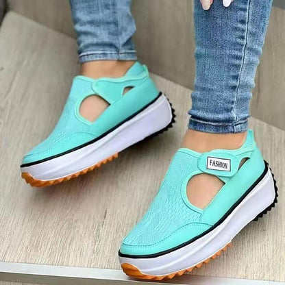 Zapatillas Mujer Plataforma Sandalia Abierta - Vestiria