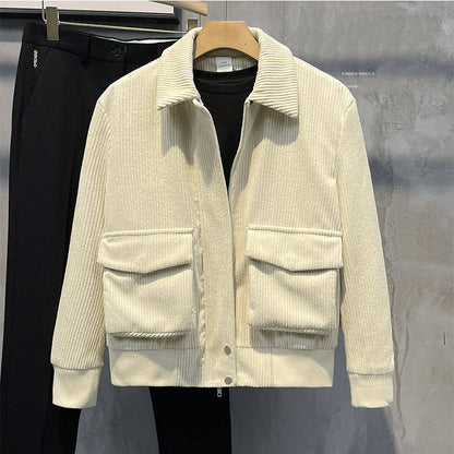 Chaqueta Pana Hombre Abrigo Cálido