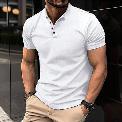 Camisa Hombre Corte Amplio Con Botones