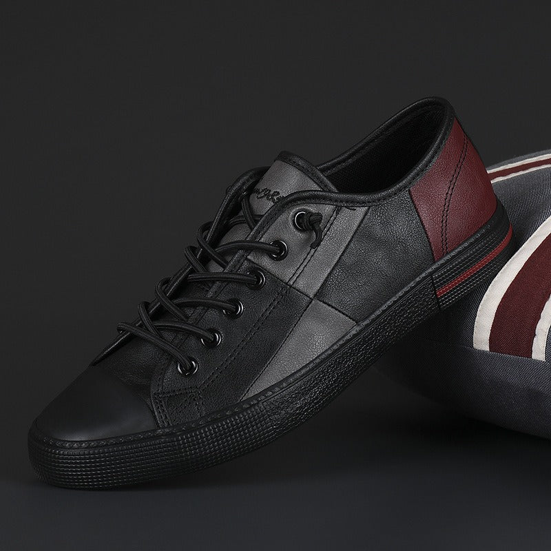 Zapatillas deportivas hombre colores vivos cuero sintético