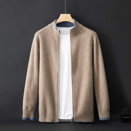 Cárdigan Hombre Punto Cuello Alto Abierto - Vestiria