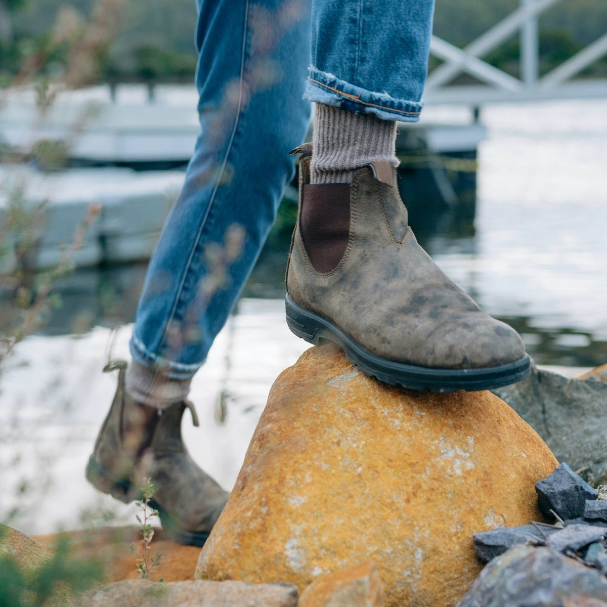 Botas Chelsea Hombre Invierno Cuero - Vestiria