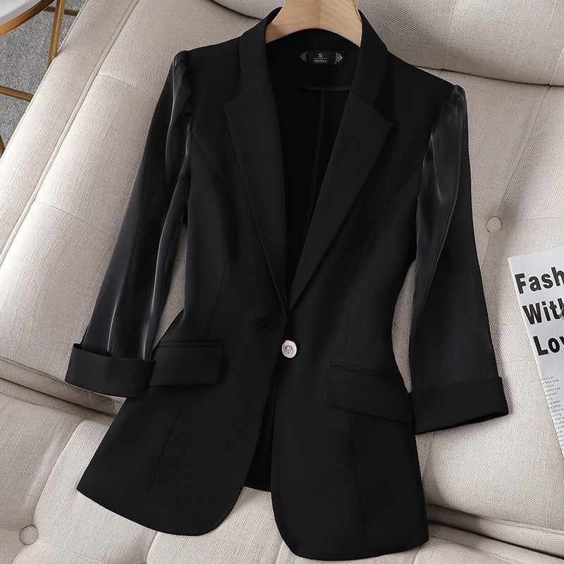 Chaquetilla de cuero sintético elegante - Olivia - Vestiria