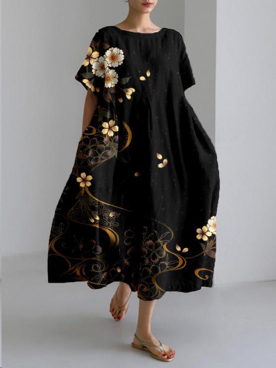 Vestido Largo Floral Estampado Mujer