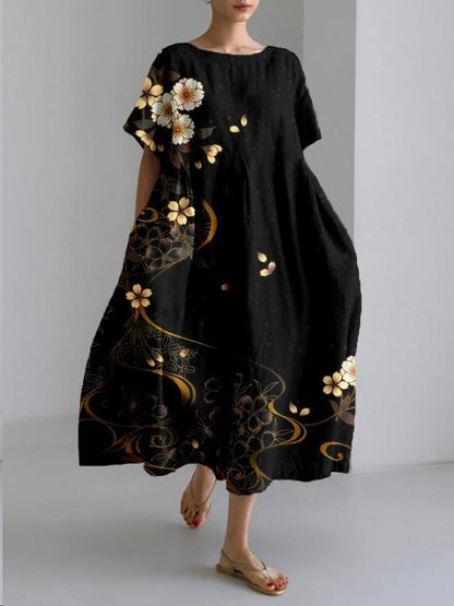 Vestido Largo Floral Estampado Mujer