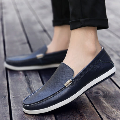 Mocasines Hombre Piel Sintética Flexibles Casual
