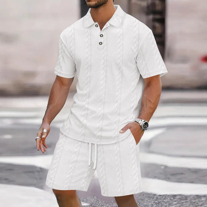 Conjunto Polo y Shorts Hombre Deportivo Verano