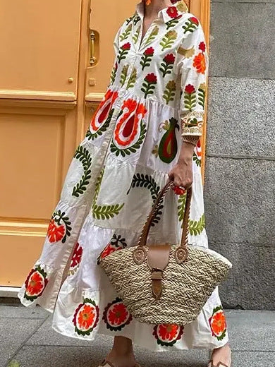 Vestido Hippie Floral Estilo Libre - Vestiria
