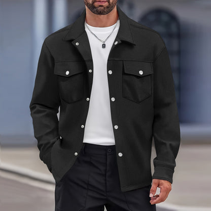 Chaqueta Ligera Botones Bolsillos Pecho - Vestiria