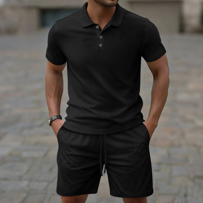 Conjunto deportivo hombre polo y shorts cómodos - Vestiria