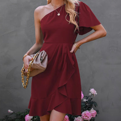 Vestido Elegante Asimétrico Mujer