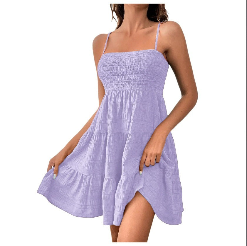 Vestido Fiesta Mujer Sin Mangas Colorido