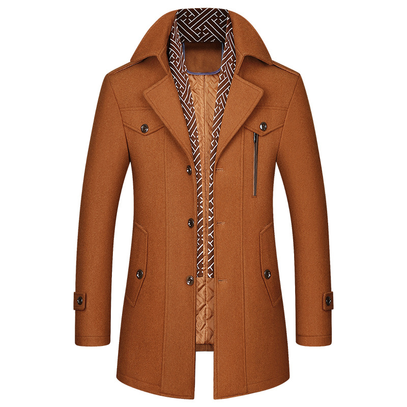 Abrigo Hombre Invierno Clásico Acolchado