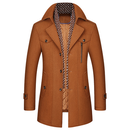 Abrigo Hombre Invierno Clásico Acolchado