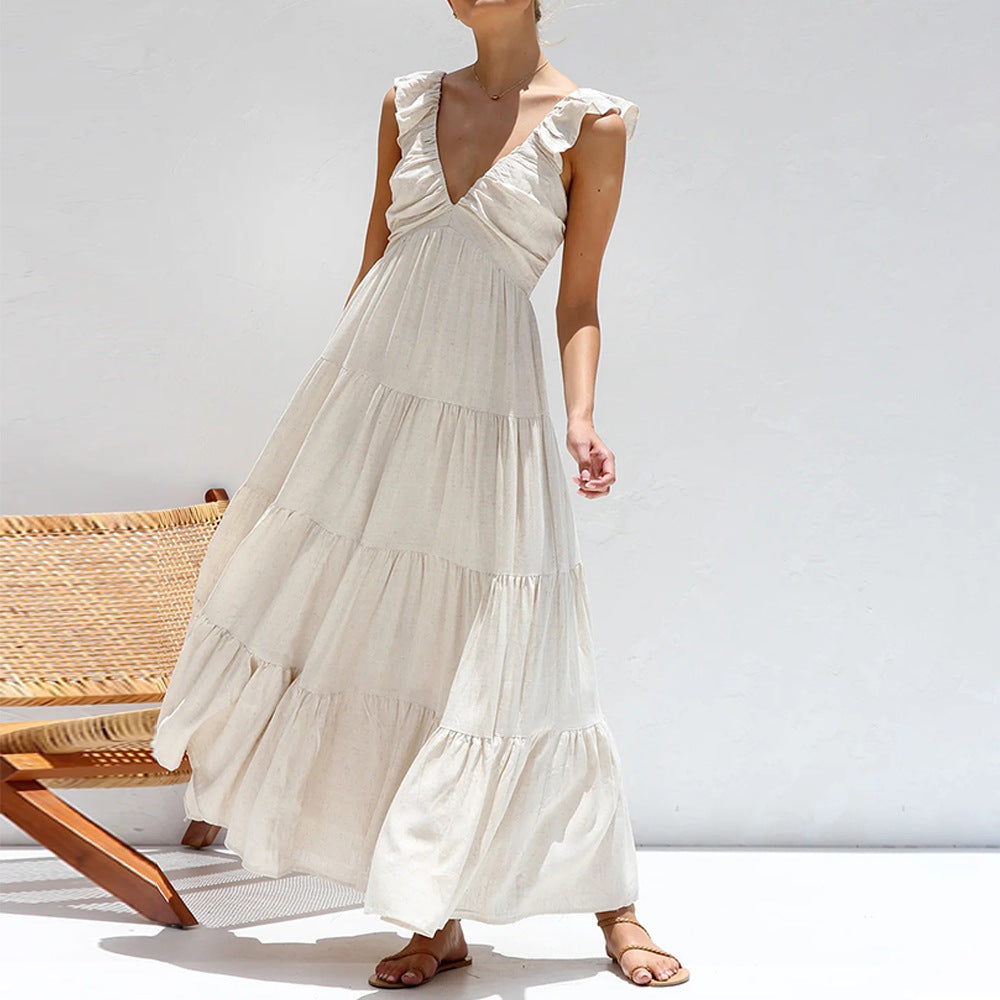 Vestido Fiesta Verano Florado Elegante