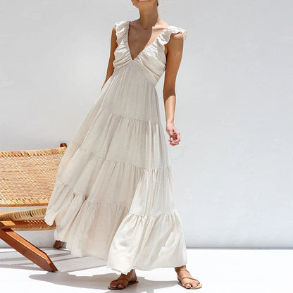 Vestido Fiesta Verano Florado Elegante