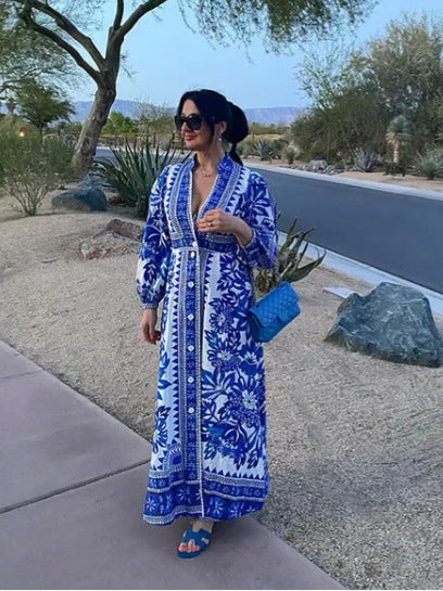 Vestido Floreado Elegante Mujer