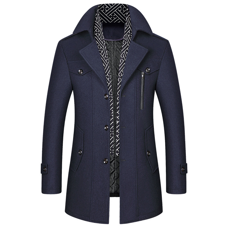 Abrigo Hombre Invierno Clásico Acolchado
