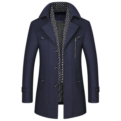 Abrigo Hombre Invierno Clásico Acolchado