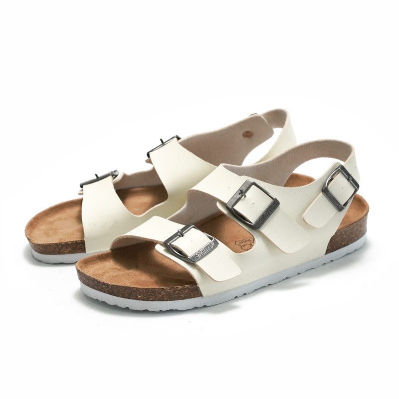 Sandalias de Verano Cómodas con Plantilla de Corcho para Mujer - Vestiria