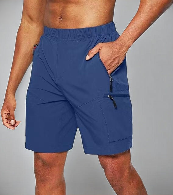 Pantalón corto deportivo hombre con bolsillo cremallera