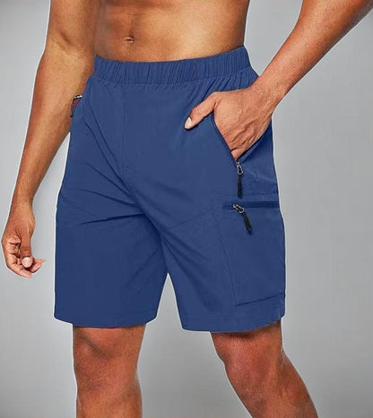 Pantalón corto deportivo hombre con bolsillo cremallera