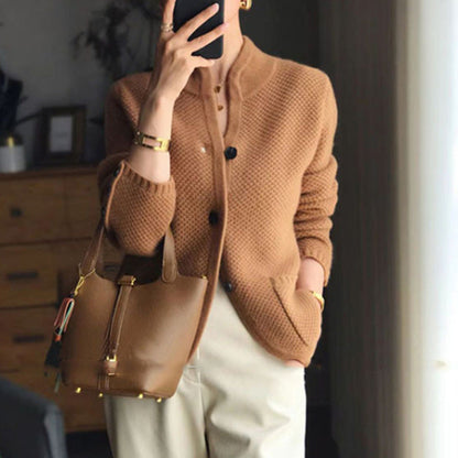 Cárdigan Mujer Abrochado Cálido
