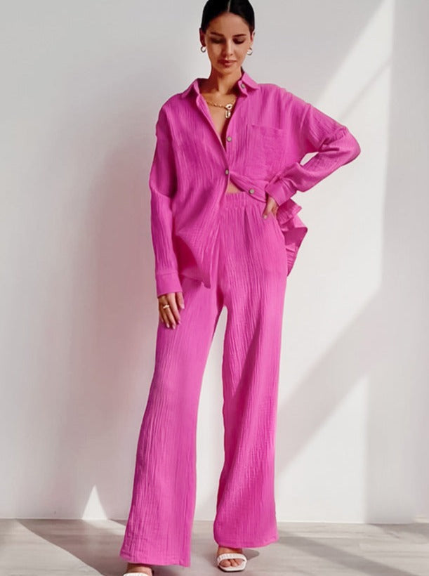 Pijama Femenino de Crepé Cálido