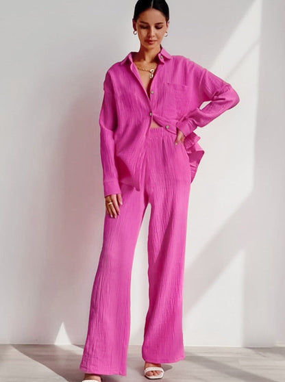 Pijama Femenino de Crepé Cálido