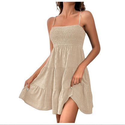 Vestido Fiesta Mujer Sin Mangas Colorido