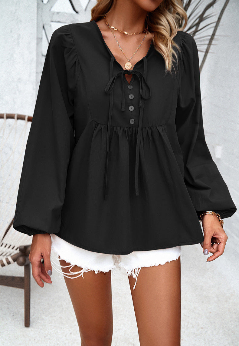 Blusa Ligera Comoda con Botones