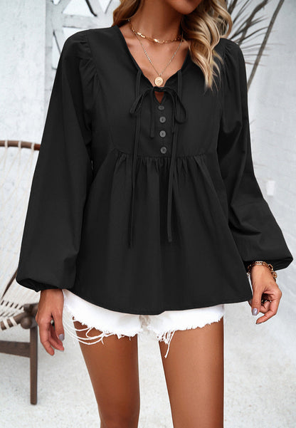 Blusa Ligera Comoda con Botones
