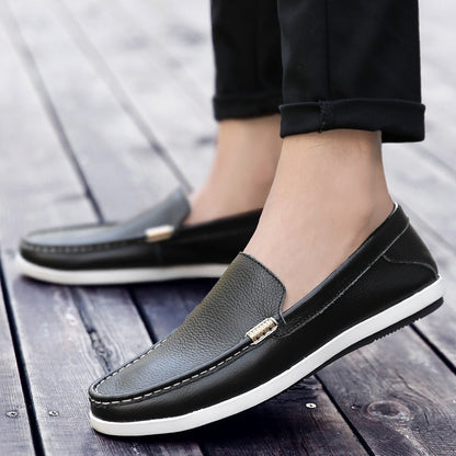 Mocasines Hombre Piel Sintética Flexibles Casual