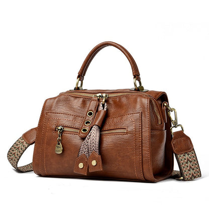 Bolso Bandolera Mujer Cuero Imitación Moderno