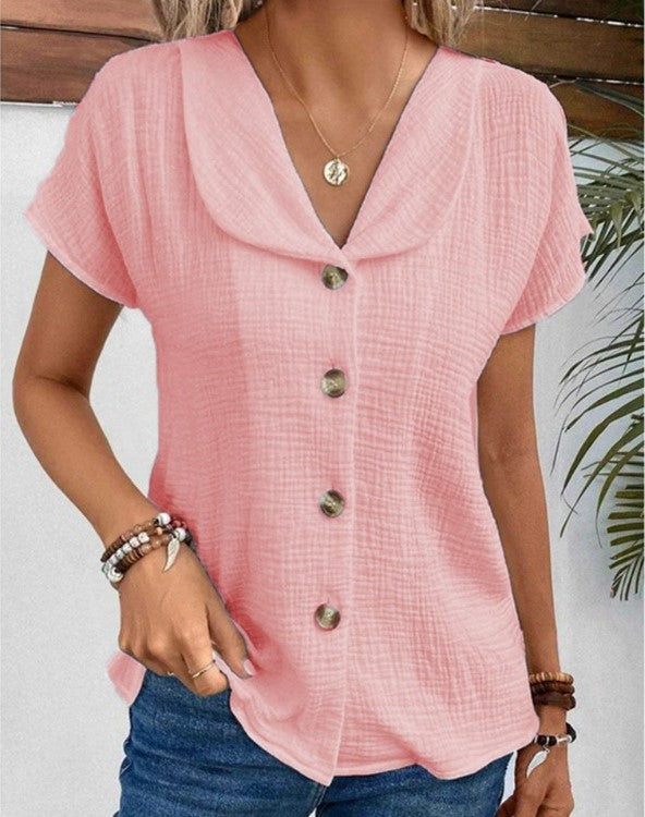 Blusa Feminina Botones Elegante