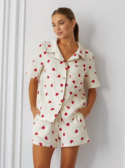 Pijama Romántico Corazón Mujer