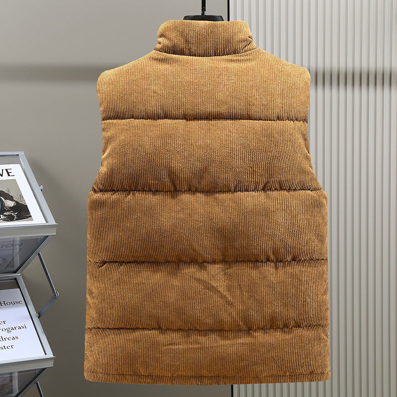 Chaleco Acolchado Cuero Hombre Abrigo - Vestiria