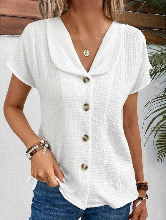 Blusa Feminina Botones Elegante - Vestiria